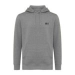 Iqoniq Rila lightweight recycled cotton hoodie - light heather anthracite - Image 9
