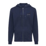 Iqoniq Abisko recycled cotton zip through hoodie - navy - Image 5