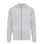 Iqoniq Abisko recycled cotton zip through hoodie - heather grey - Image 2