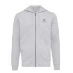 Iqoniq Abisko recycled cotton zip through hoodie - heather grey - Image 5