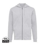 Iqoniq Abisko recycled cotton zip through hoodie - heather grey