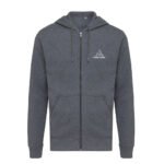 Iqoniq Abisko recycled cotton zip through hoodie - heather anthracite - Image 5