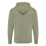 Iqoniq Abisko recycled cotton zip through hoodie - heather green - Image 3