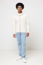 Iqoniq Abisko recycled cotton zip through hoodie - natural raw - Image 5