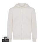 Iqoniq Abisko recycled cotton zip through hoodie - natural raw