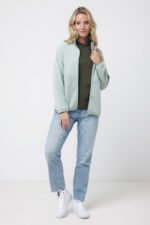 Iqoniq Talung recycled polyester microfleece zip through - iceberg green - Image 6
