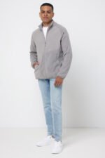 Iqoniq Talung recycled polyester microfleece zip through - storm grey - Image 6