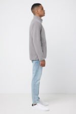 Iqoniq Talung recycled polyester microfleece zip through - storm grey - Image 8
