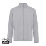 Iqoniq Talung recycled polyester microfleece zip through - storm grey